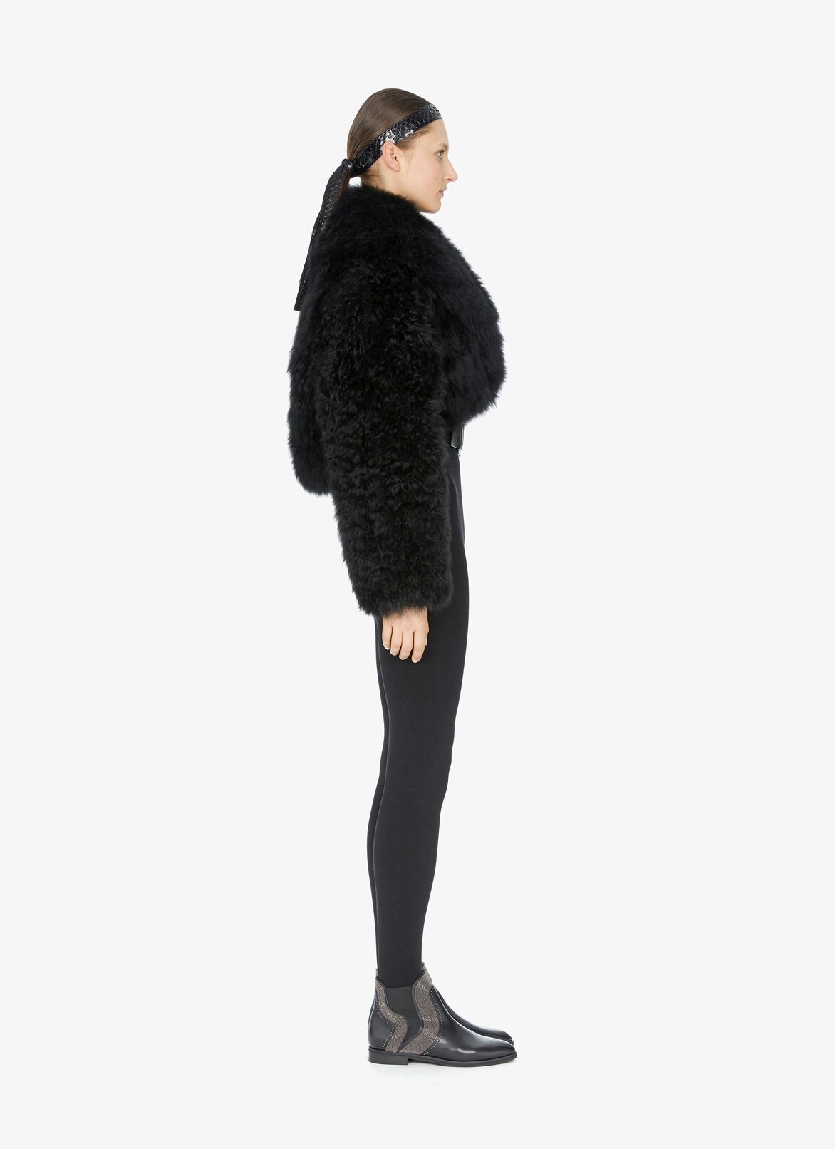 Cashmere Bolero Jacket
 ALAÏA BLACK CASHMERE BOLERO JACKET